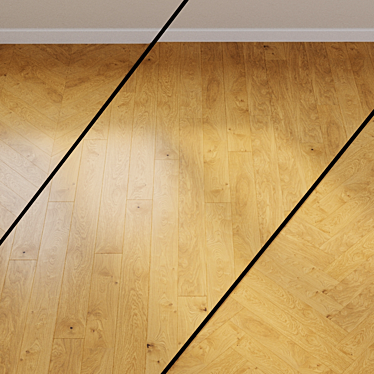 HARO Parquet 4000 Oak Markant 1-Strip Plank 3D model image 1 