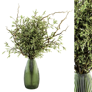 Gorgeous Green Branch Bouquet 3D model image 1 