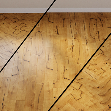 HARO PARQUET 3500 - Oak ALABAMA 1-Strip 3D model image 1 