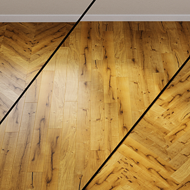 Premium Oak Parquet Board - HARO PARQUET 4000 3D model image 1 