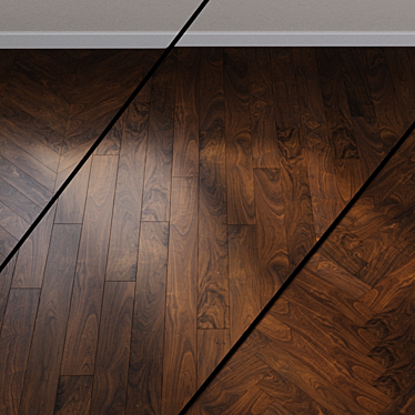 American Walnut Parquet Board - HARO 4000 3D model image 1 