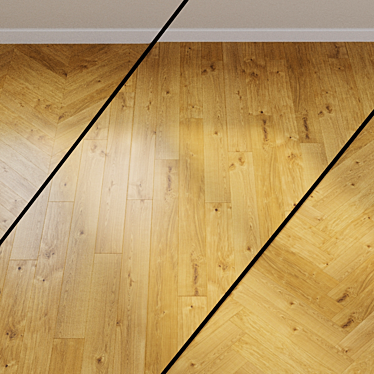 HARO PARQUET 6000 Oak XL Plank: ID NO. 525999 3D model image 1 