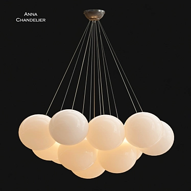 Elegant Anna Chandelier: Timeless Beauty 3D model image 1 