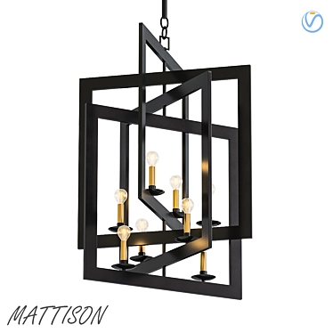 Elegant Mattison Chandelier 3D model image 1 