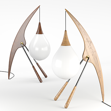 Elegant Mont Floor Lamp 3D model image 1 