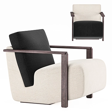 Comfy Contemporary Armchair 3D model image 1 