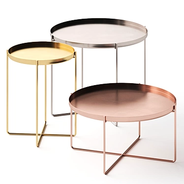 Sleek Habibi Side Table: Modern Design 3D model image 1 