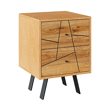 Balia Bedside Table: Rustic Charm for Your Bedroom 3D model image 1 