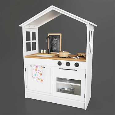 Farmhouse Fun Play Kitchen 3D model image 1 