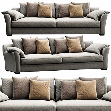 Sleek Linteloo Sergio Sofa 3D model image 1 