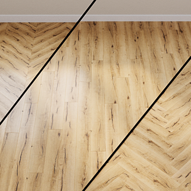 Haro Tritty 100 Oak Italica Cream Laminate 3D model image 1 