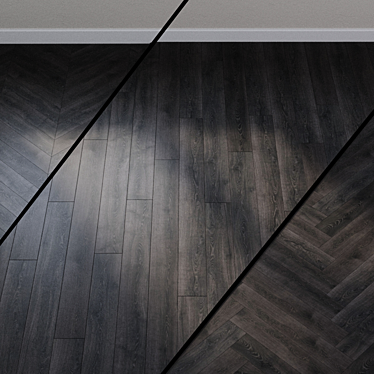 HARO Laminate Flooring: Gran Via 4V Oak Contour Black 3D model image 1 