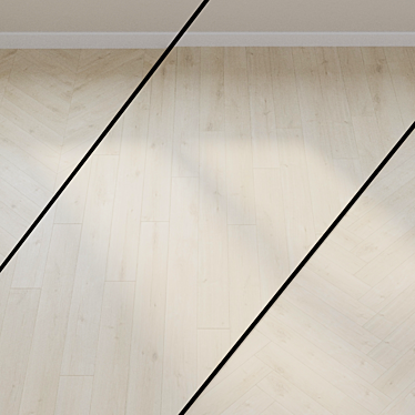 HARO TRITTY 90 Oak Savona White Laminate Flooring 3D model image 1 