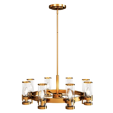 Elegant Reeve Chandelier 3D model image 1 