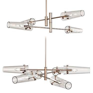 Modern Valante Chandelier: Elegant Lighting Solution 3D model image 1 