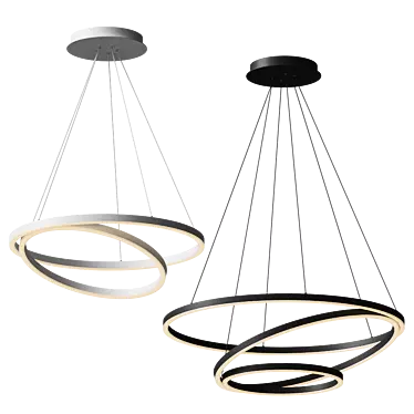 Lunedi Pendant: Elegant and Minimalistic Lighting 3D model image 1 