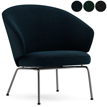 Fritz Hansen Let Lounge Chair: Sleek & Stylish 3D model image 1 