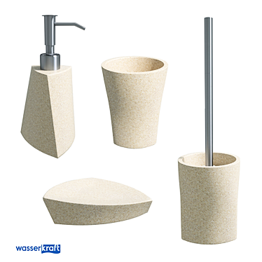 Ohre Geometric Bathroom Accessories 3D model image 1 