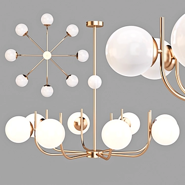 Parisian Romance: Modern Pendant Lamp 3D model image 1 