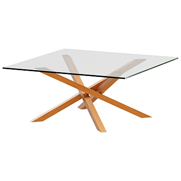 Modern Scandinavian Coffee Table 3D model image 1 