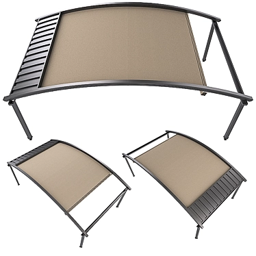 Versatile Motorized Pergola with Lighting 3D model image 1 