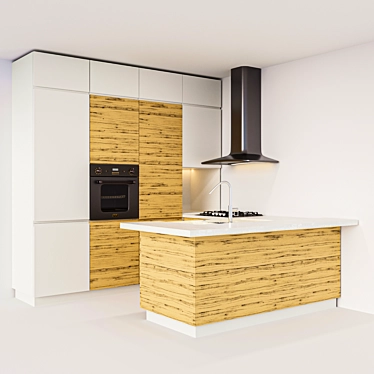Modern Loft Kitchen (ZOV) 3D model image 1 