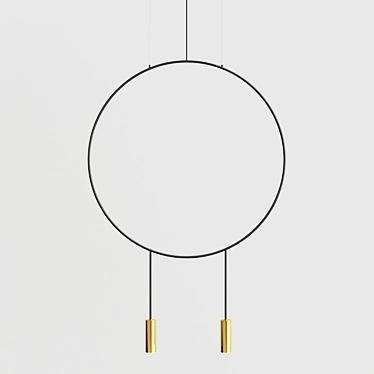 Revolta Circle Pendant Light 3D model image 1 