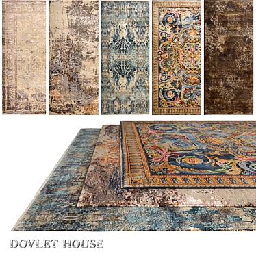 Luxurious Carpets: DOVLET HOUSE Collection 3D model image 1 