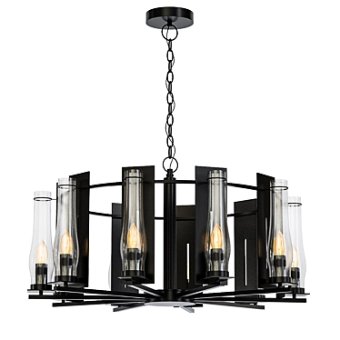 Elegant New Town Chandelier 3D model image 1 