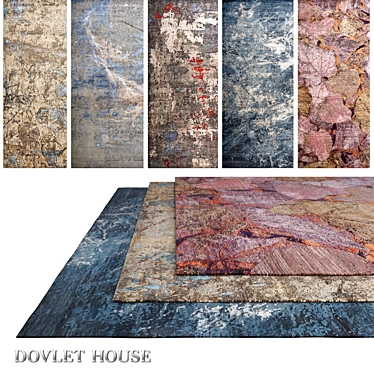 DOVLET HOUSE 5-Piece Carpets - Part 688 3D model image 1 