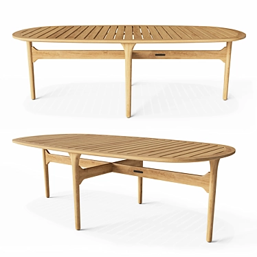 Gloster BAY Coffee Table - Sleek and Stylish Design 3D model image 1 