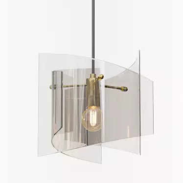 Modern Vent Design Lamp 3D model image 1 