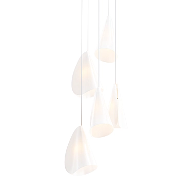 Minimalist Suspension Light Fixture 3D model image 1 