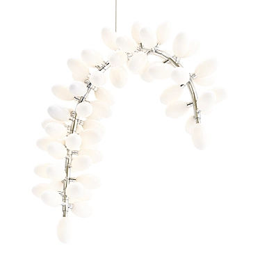 Regal Illumination: 61-Bulb Kingdom Chandelier 3D model image 1 