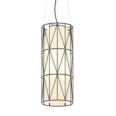 Modern Elegance: SEGNI Cylinder Ceiling Lamp 3D model image 1 