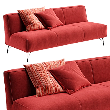 Modern Vibieffe 710 POP2 Sofa 3D model image 1 