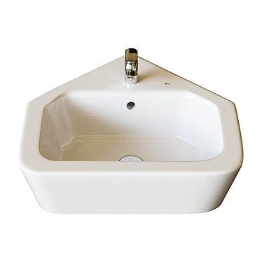 Elegant Roca The Gap Wall-Hung Sink 3D model image 1 