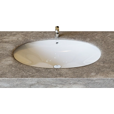 Roca Berna 56x42 cm Sink - Laid on Beauty 3D model image 1 