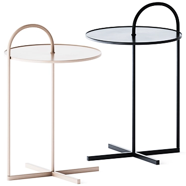 Elegant Rolf Benz 902 Side Tables 3D model image 1 