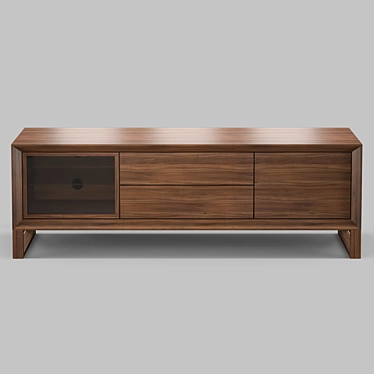 Stylish TV Stand - MOD Interiors ZARAGOZA 3D model image 1 