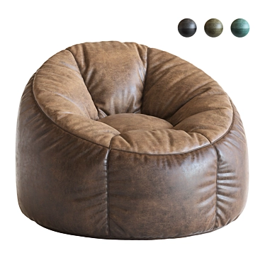 Cozy Comfy Bean Bag Chair 3D model image 1 