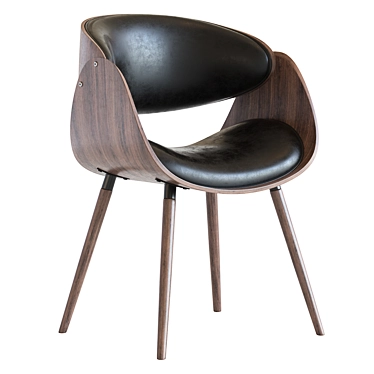 Corvus Mid-century Accent Chair - Stylish Comfort for Any Space 3D model image 1 