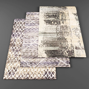 Modern High-Resolution Carpets Set 3D model image 1 