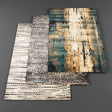 High Resolution Carpets Set - 5 Pieces 3D model image 1 