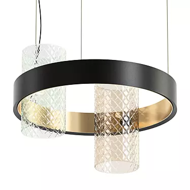 Sleek and Stylish Vistosi Armonia Pendant 3D model image 1 