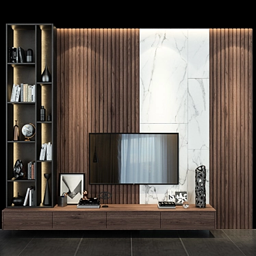 Modern Cabinet Furniture 3D model image 1 