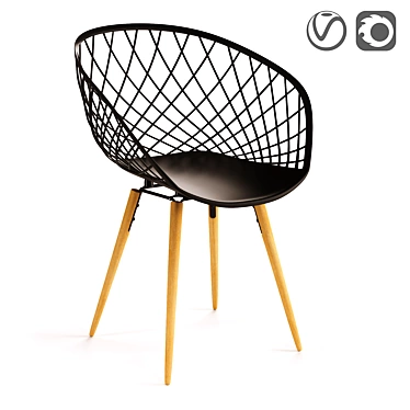 Cameo Office Chair: Stylish and Modern 3D model image 1 