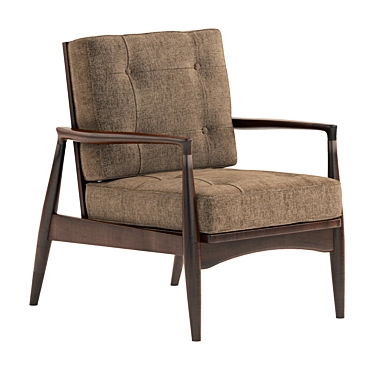 Elegant Augustus Armchair 3D model image 1 