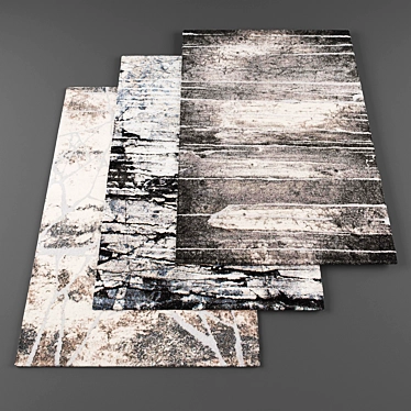 Modern High-Resolution Rugs Set 3D model image 1 