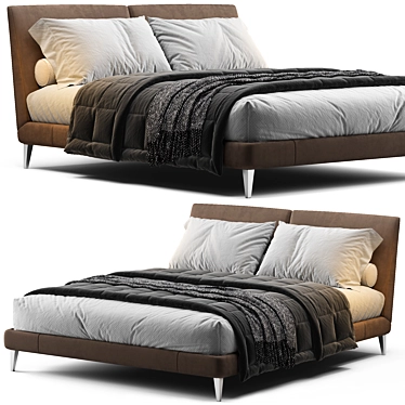 Maxalto Selene Modern Bed 3D model image 1 